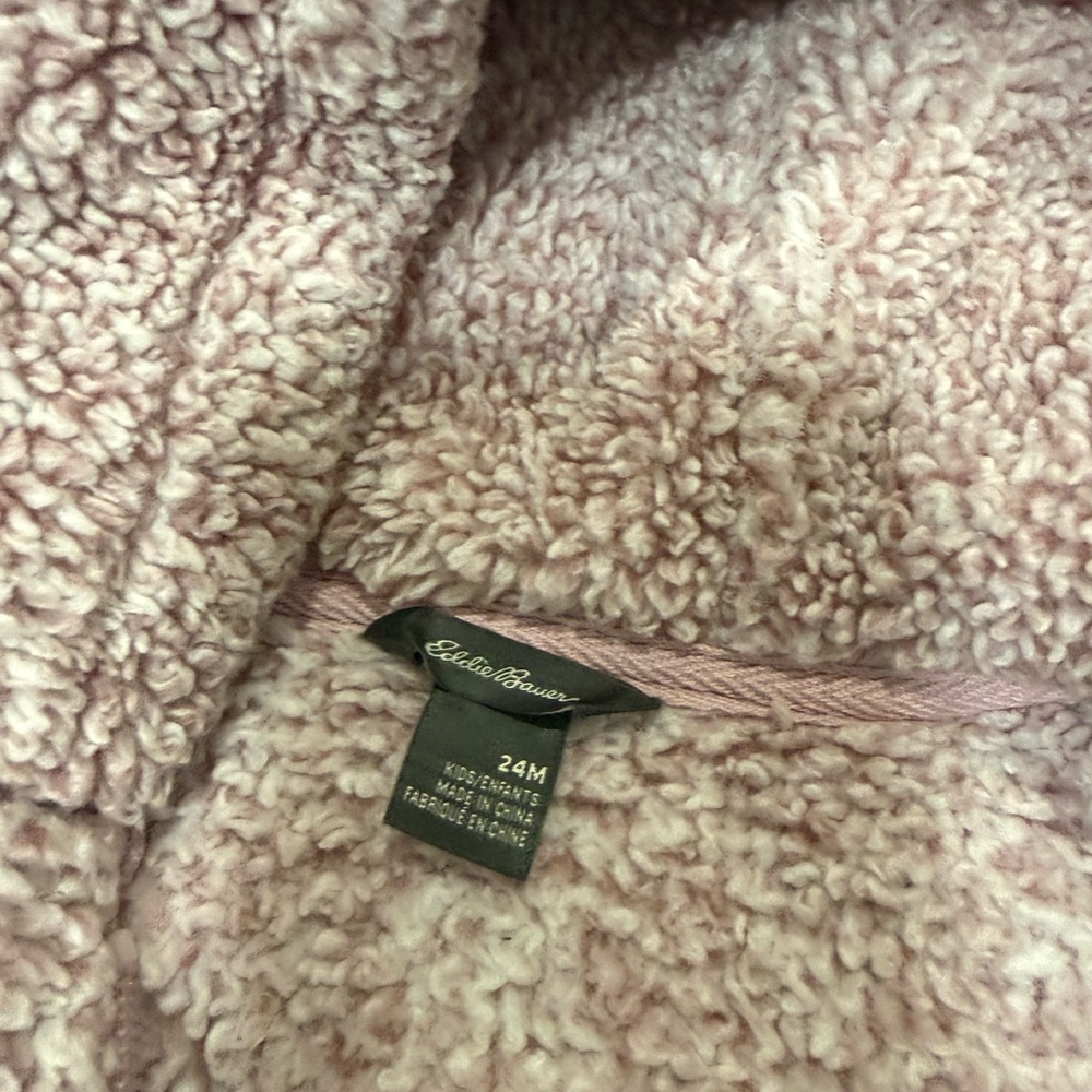 Eddie Bauer Light Pink Sherpa Jacket